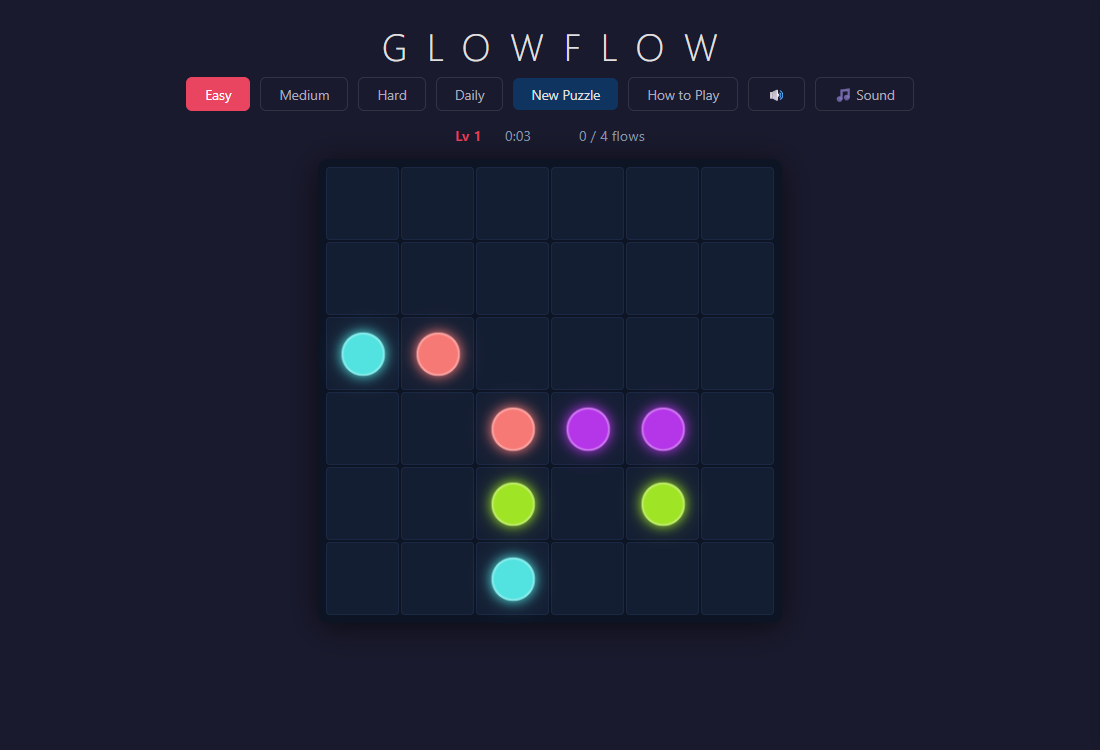 Glowflow gameplay